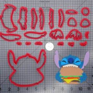 Lilo and Stitch - Stitch with Hamburger 266-G338 Cookie Cutter Set