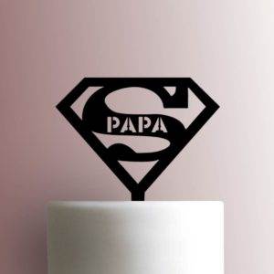 Superman Papa 225-A875 Cake Topper