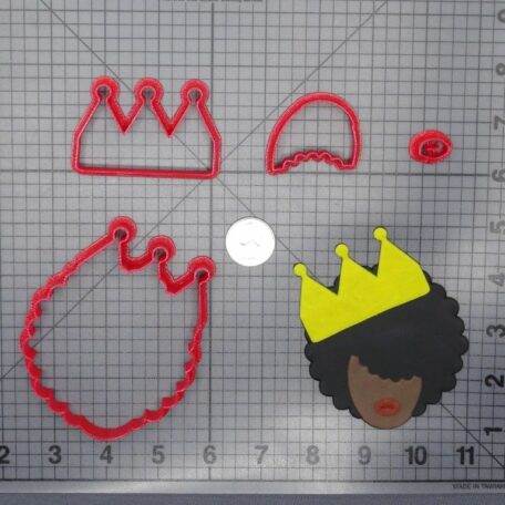 Afro Girl with Crown 266-G365 Cookie Cutter Set
