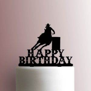 Barrel Racing Happy Birthday 225-A914 Cake Topper