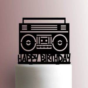 Boombox Happy Birthday 225-A891 Cake Topper