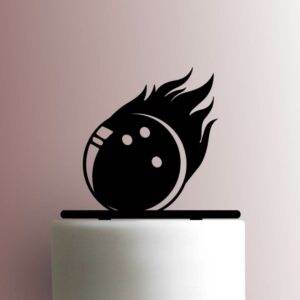 Bowling Ball in Flames 225-A910 Cake Topper