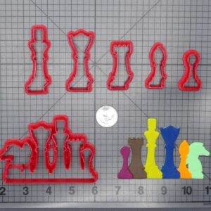 Chess Pieces 266-G366 Cookie Cutter Set