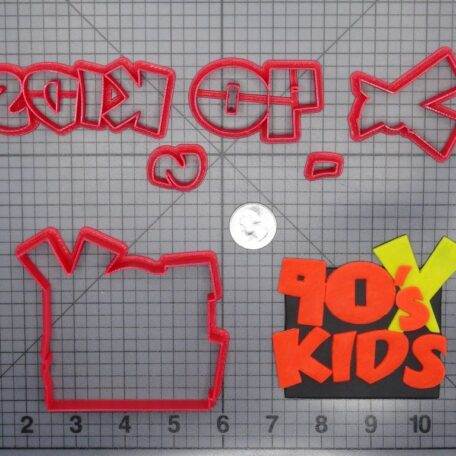 Fox - 90s Kids 266-G298 Cookie Cutter Set