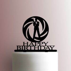 James Bond Happy Birthday 225-A933 Cake Topper