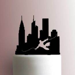 Spiderman with Skyline 225-A886 Cake Topper