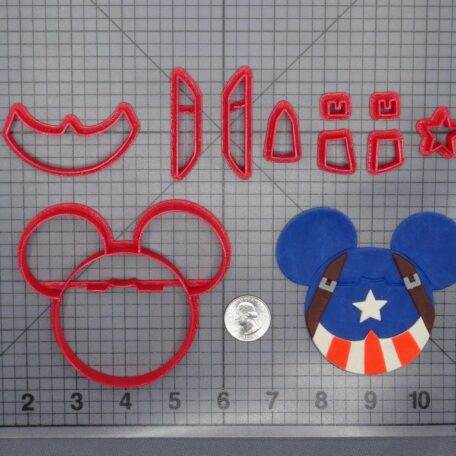 Disney Ears - Captain America 266-G717 Cookie Cutter Set