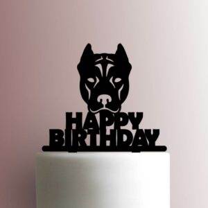 Pitbull Happy Birthday 225-A945 Cake Topper