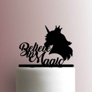 Unicorn Believe in Magic 225-A977 Cake Topper