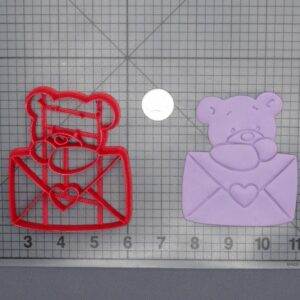 Valentines Day - Teddy Bear with Heart Envelope 266-G670 Cookie Cutter