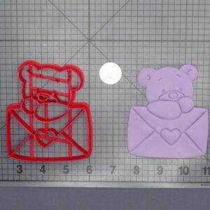 Valentines Day - Teddy Bear with Heart Envelope 266-G670 Cookie Cutter