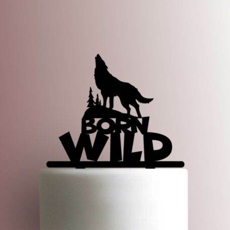 Wolf Born Wild 225-A979 Cake Topper
