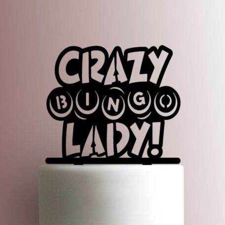 Crazy Bingo Lady 225-A817 Cake Topper