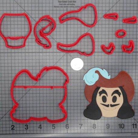 Disney Emoji - Peter Pan - Captain Hook Head 266-G859 Cookie Cutter Set