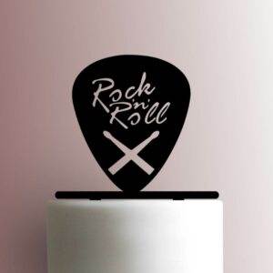 Guitar Pick Rock N Roll 225-A986 Cake Topper