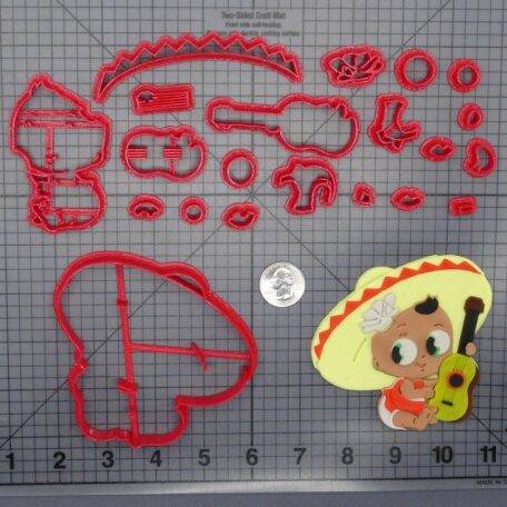 Mariachi Baby With Guitar 266-E142 Cookie Cutter Set