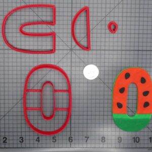 Watermelon Font Number Zero 266-G968 Cookie Cutter Set