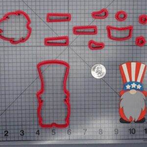 4th of July - Gnome with Hat 266-H068 Cookie Cutter Set