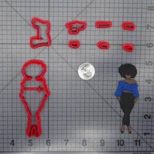 Afro Girl Body 266-G905 Cookie Cutter Set