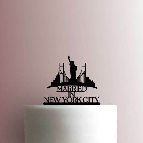 Married in New York City 225-B115 Cake Topper