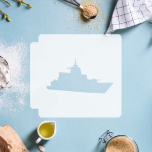 Military Ship 783-G585 Stencil