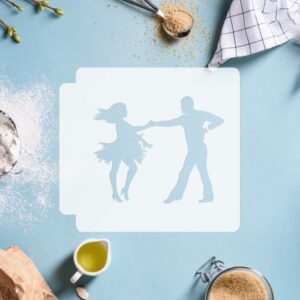 Salsa Dancing Couple 783-G583 Stencil