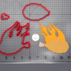 Chicken Wing on Fire 266-H099 Cookie Cutter Set