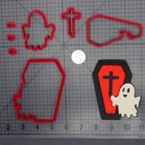 Halloween - Ghost with Coffin 266-H502 Cookie Cutter Set