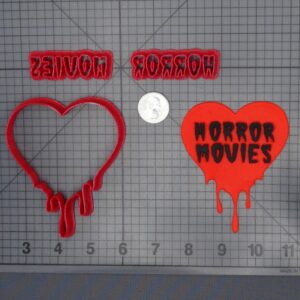 Halloween - Horror Movies Heart 266-H503 Cookie Cutter Set