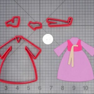 Hanbok Dress 266-H448 Cookie Cutter Set