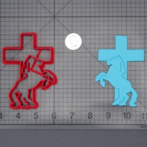 Horse and Cross 266-H316 Cookie Cutter