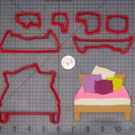Bed with Pillows 266-H018 Cookie Cutter Set