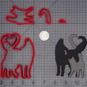 Cat and Dog Heart 266-H588 Cookie Cutter Set