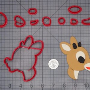 Christmas - Rudolph the Red Nosed Reindeer - Rudolph Head 266-H726 Cookie Cutter Set
