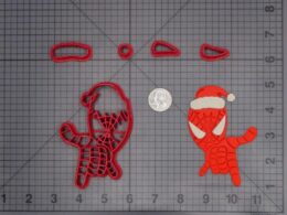 Christmas - Spiderman with Santa Hat 266-H715 Cookie Cutter Set