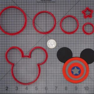 Disney Ears - Captain America 266-H749 Cookie Cutter Set