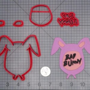 Bad Bunny Logo 266-H960 Cookie Cutter Set