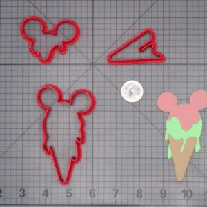 Disneyland - Mickey Mouse Ice Cream Cone 266-H852 Cookie Cutter Set