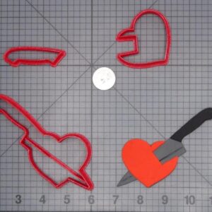 Knife in Heart 266-H928 Cookie Cutter Set