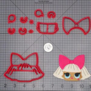 LOL Surprise Dolls - Diva Head 266-H333 Cookie Cutter Set