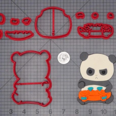 Panda with Controller 266-H340 Cookie Cutter Set