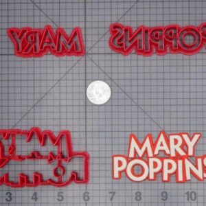 Mary Poppins Logo 266-H857 Cookie Cutter Set