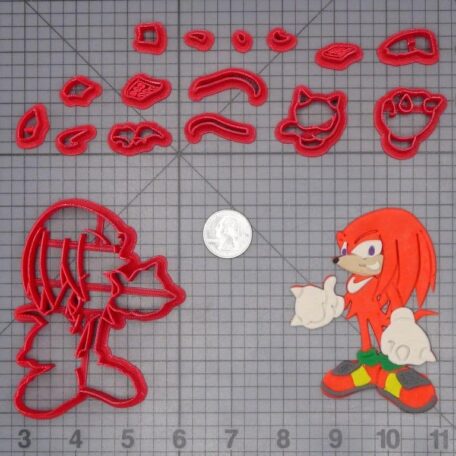 Sonic the Hedgehog - Knuckles Body 266-H191 Cookie Cutter Set