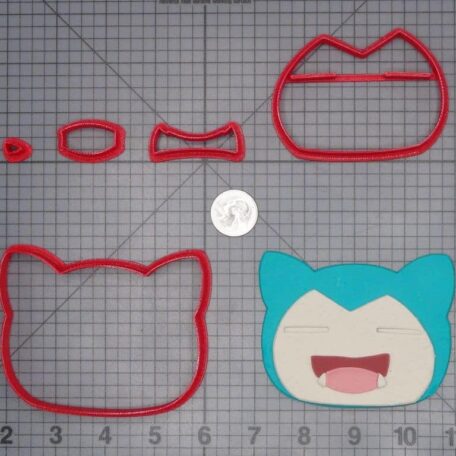 Pokemon - Snorlax Head 266-I120 Cookie Cutter Set