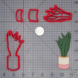 Snake Potted Plant 266-I069 Cookie Cutter Set