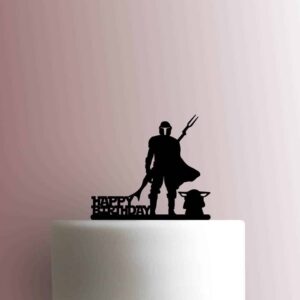 Star Wars - The Mandalorian Happy Birthday 225-B302 Cake Topper