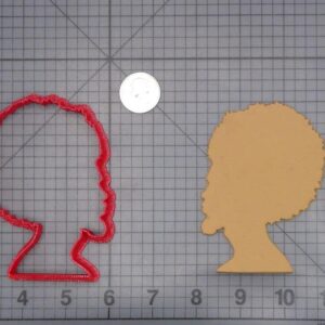Afro Man Head 266-I163 Cookie Cutter Silhouette