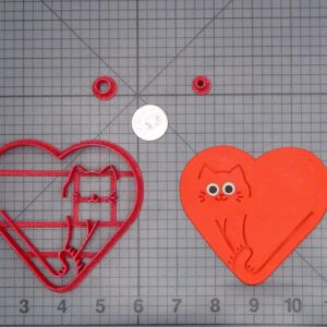 Cat Heart 266-I155 Cookie Cutter Set
