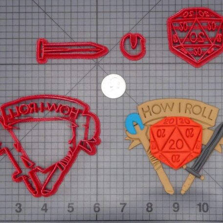D20 Dice How I Roll 266-I154 Cookie Cutter Set