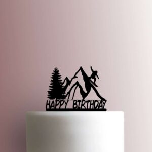 Snowboarding Happy Birthday 225-B443 Cake Topper